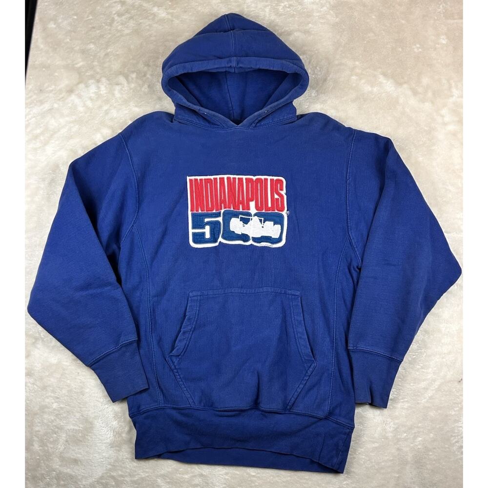 Vintage Indianapolis Motor Speedway Indy 500 Racing Sweatshirt Hoodie Mens Small